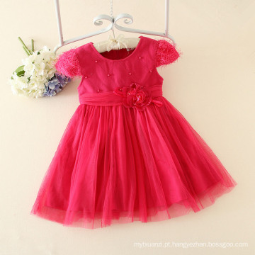 A venda quente combina o vestido de inverno que o bebê caçoa o vestido de lã com roupa floral da luva do tampão